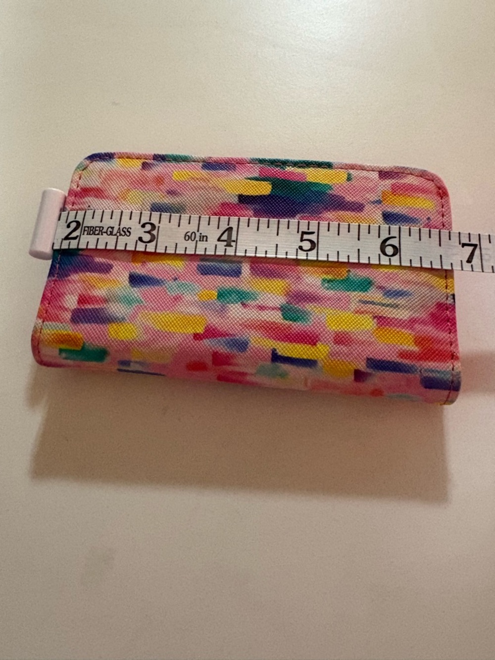 Source Unknown Multicolor Pink Yellow Blue Card Holder - Picture 5 of 6